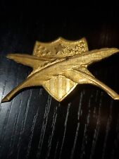 Pre WWI US Army 2.75 Inch Officer Field Adjutant Collar Badge Pin L@@K  picture