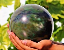 155mm Large Green Jade Crystal Quartz Chakra Healing Energy Stone Sphere Orb picture