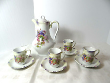 P K Silesia Tea Set Tea Pot 4 Cups Saucers Blueberry Design picture