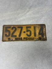 Vintage Antique 1926 Pennsylvania  Old License Plate Man Cave Garage 527-514 picture