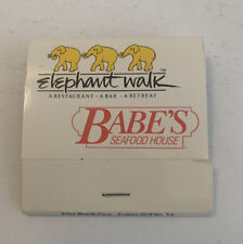Vintage Babe’s Seafood House Matchbook Full Unstruck Matches Ad Restaurant picture