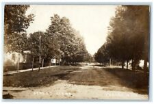 1910 Home Residence Dirt Road Street View Shelby MI Michigan RPPC Photo Postcard picture