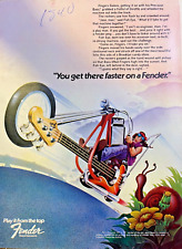 1974 Vintage Magazine Advertisement Fender Musical Instruments Guitar Motorcycle picture