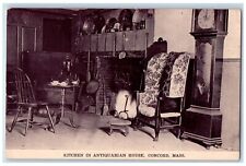 c1910's Kitchen In Antiquarian House Kitchen Concord Massachusetts MA Postcard picture
