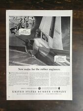 Vintage 1945 United States Rubber Superfortress WWII Aircraft Full Page Ad 324 picture