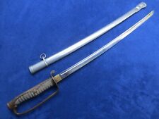JAPANESE MILITARY OFFICER`S KYU GUNTO M1886 SWORD AND SCABBARD WITH FAMILY CREST picture