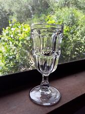 EAPG ASHBURTON 4 oz. WINE GLASS EARLY FLINT GLASS c.1850 picture