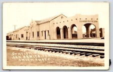 Texas San Benito Train Station Missouri Pacific Lines Vintage Postcard POSTED picture