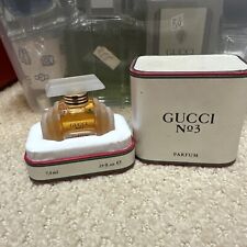 Vintage Gucci # Three No 3 Parfum Pure Perfume Splash 1/4oz .25fl.oz 7.5ml New picture