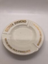 Vintage Antique Ash Tray George Diamond Made in USA 24K Gold Chicago Royal China picture