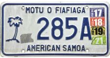 *BARGAIN BIN*  2017-2021 American Samoa License Plate #285A picture