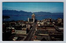 Vancouver BC-British Columbia Canada, Business District, Vintage Postcard picture