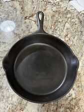 Vintage GRISWOLD Cast Iron SKILLET Frying Pan # 6 LARGE BLOCK LOGO - Ironspoon picture