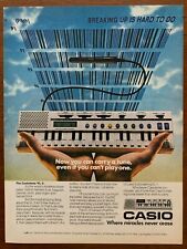 1982 Casio Casiotone VL-5 Player Piano Vintage Print Ad/Poster Music Tech Décor  picture