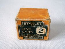 Antique STANLEY RULE & LEVEL CO. No.2 SW Era Level Sights w/Box & Instructions picture