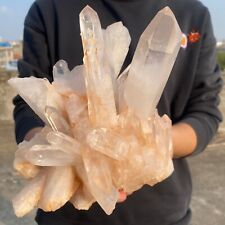 5.6lb Large Natural Clear White Quartz Crystal Cluster Energy Healing Specimen picture