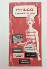 Philco Radios For 1964 Brochure Radio AM FM Transistor Portable Stereo Fold Out picture
