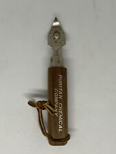 Puritan Chemical Co Edlund Advertising Wood Handled Can Opener Burlington VT picture