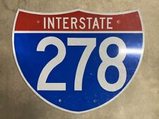 New York interstate highway 278 route marker road sign 30x24 1990s BQE S548 picture
