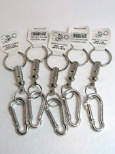 5 Pack Snap A Part Detachable Keyrings with belt clips-Quick Ship USA Seller picture