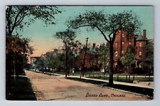 Chicago IL-Illinois, Drexels Boulevard, Antique, Vintage Souvenir Postcard picture