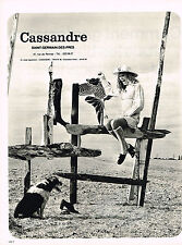 1971 ADVERTISEMENT CASSANDRE to ST GERMAIN DES PRES haute couture fashion picture