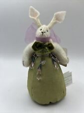 Vintage Raz Imports Carol King And Paula Buttel Stuffed Bunny Easter Decor picture