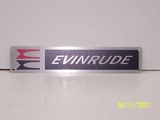 Vintage Evinrude Outboard Motor Stand Aluminum Tag picture