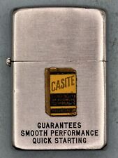 Vintage 1937-1950 Castle Sludge Solvent Emblem Chrome Zippo Lighter picture