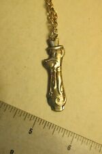 Vintage Deputy Dog Silver Spoon Necklace Sterling Silver Coated  picture