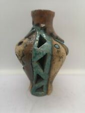 Vintage Beautiful Small Fine Vase Handmade Painted Crafted Pottery Home Art picture