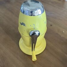 Vintage ICE-O-MAT Bucketeer YELLOW Hand Crank ICE CRUSHER Rival USA Model 480 picture