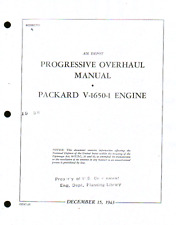 120 Page Air Depot Progressive Overhaul Manual Packard V-1650-1 Engine on CD picture