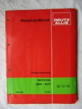1985 Deutz Allis 6240 6275 Tractor  Driven Front Axle Service Manual picture