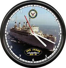 USS JASON AR-8 US Navy Sailor Veteran US Navy Military Ship Sign Wall Clock picture