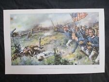 1898 Spanish American War Print - U.S. 6th & 16th Troops Charge Up San Juan Hill picture