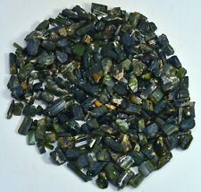 400 GM Full Terminated Natural Green Cap Tourmaline Crystals Minerals Lot @Pak picture