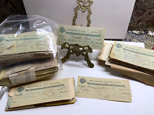 10 Antique Personal Bank Checks VTG Collectible 1920s 100 Year Old Ephemera OHIO picture