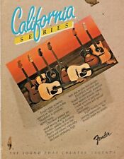 1983 Fender California Series Acoustic Guitars - Vintage Ad picture