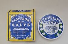 White Cloverine Salve White Petrolatum Tin Box Discontinued 1 oz New Old Stock picture