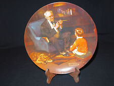 VTG NORMAN ROCKWELL COLLECTOR PLATE - THE TYCOON - 15893L picture