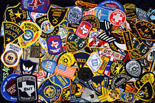 50 Pack NEW Vintage Police Security Sheriff EMT Fire Military Americana Patches picture
