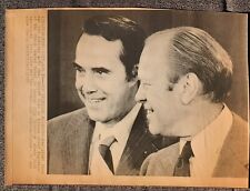 1976 US President Gerald Ford + VP Choice Bob Dole 8x10 AP Used Press Photo picture