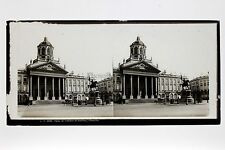 Brussels Belgium Place Statue Godefroid Plate Stereo Lachenal & Favre C 1865 picture