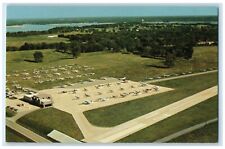 Aerial View Of Shangrila On Grand Lake Afton Oklahoma OK, Private Plane Postcard picture