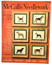 Magazine - 1952-53 McCall's Needlework Knitting Crochet Crafts Fall/Winter Dog picture