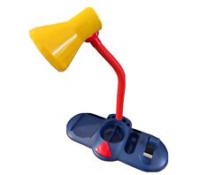 Vintage Memphis Style Desk Lamp 1980s Red Yellow Blue W/ tape dispenser picture