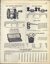 1938 PAPER AD 4 PG Pflueger Atlapac Fishing Reel Repair Single Action Automatic  picture