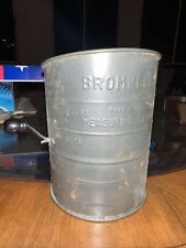 Antique 1930's Bromwell Wire Goods 1 Cup Flour Sifter Wood Handle Cookware picture