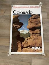 Rare TWA (TransWorld Airlines) 1970’s 25x40 Travel Posters-Colorado picture